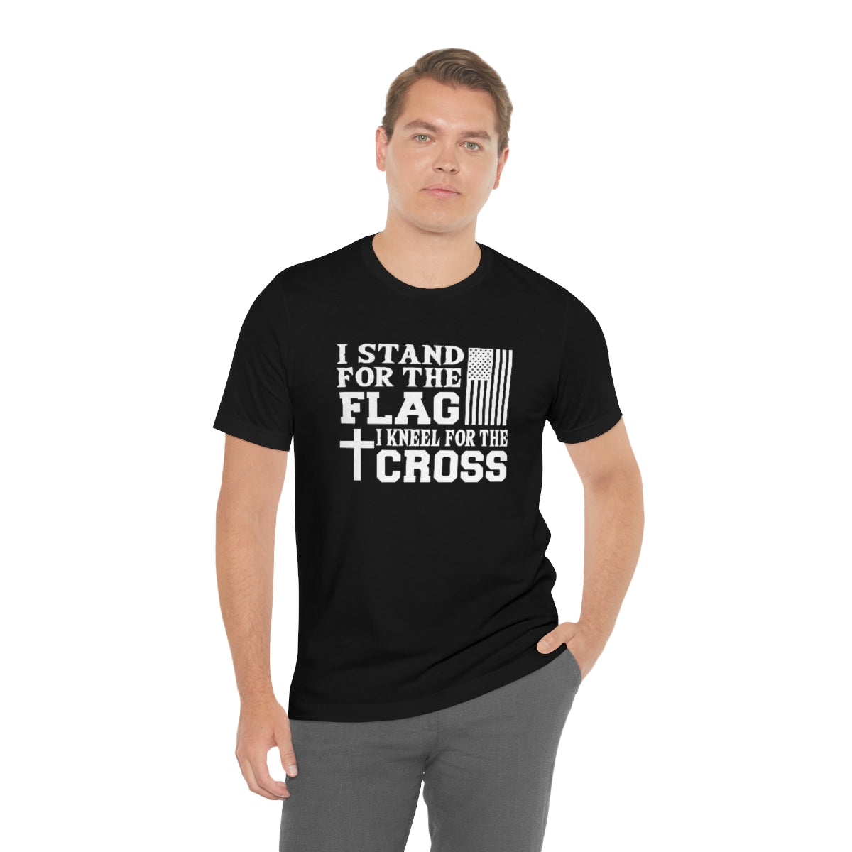 Stand for the Flag, Kneel for the Cross Tee