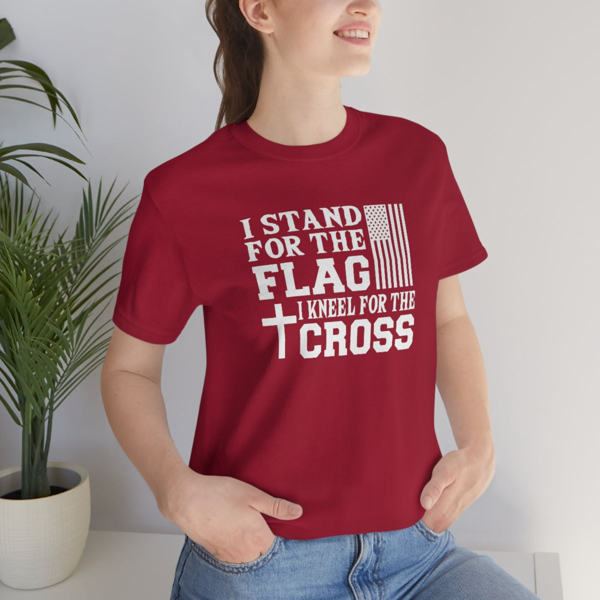 Stand for the Flag, Kneel for the Cross Tee