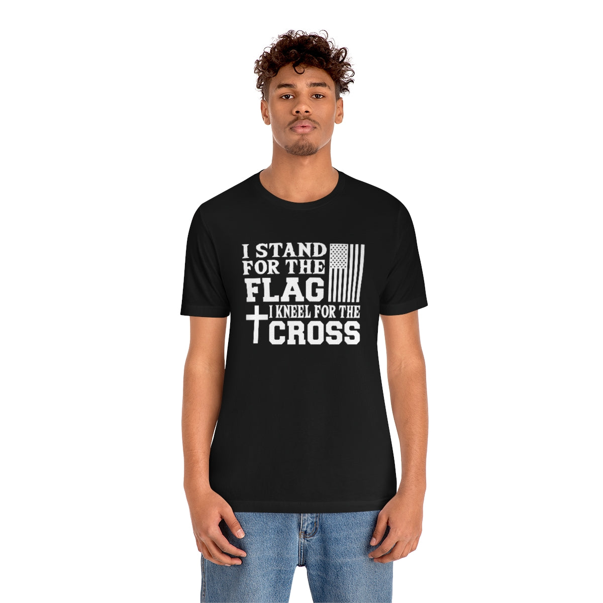 Stand for the Flag, Kneel for the Cross Tee