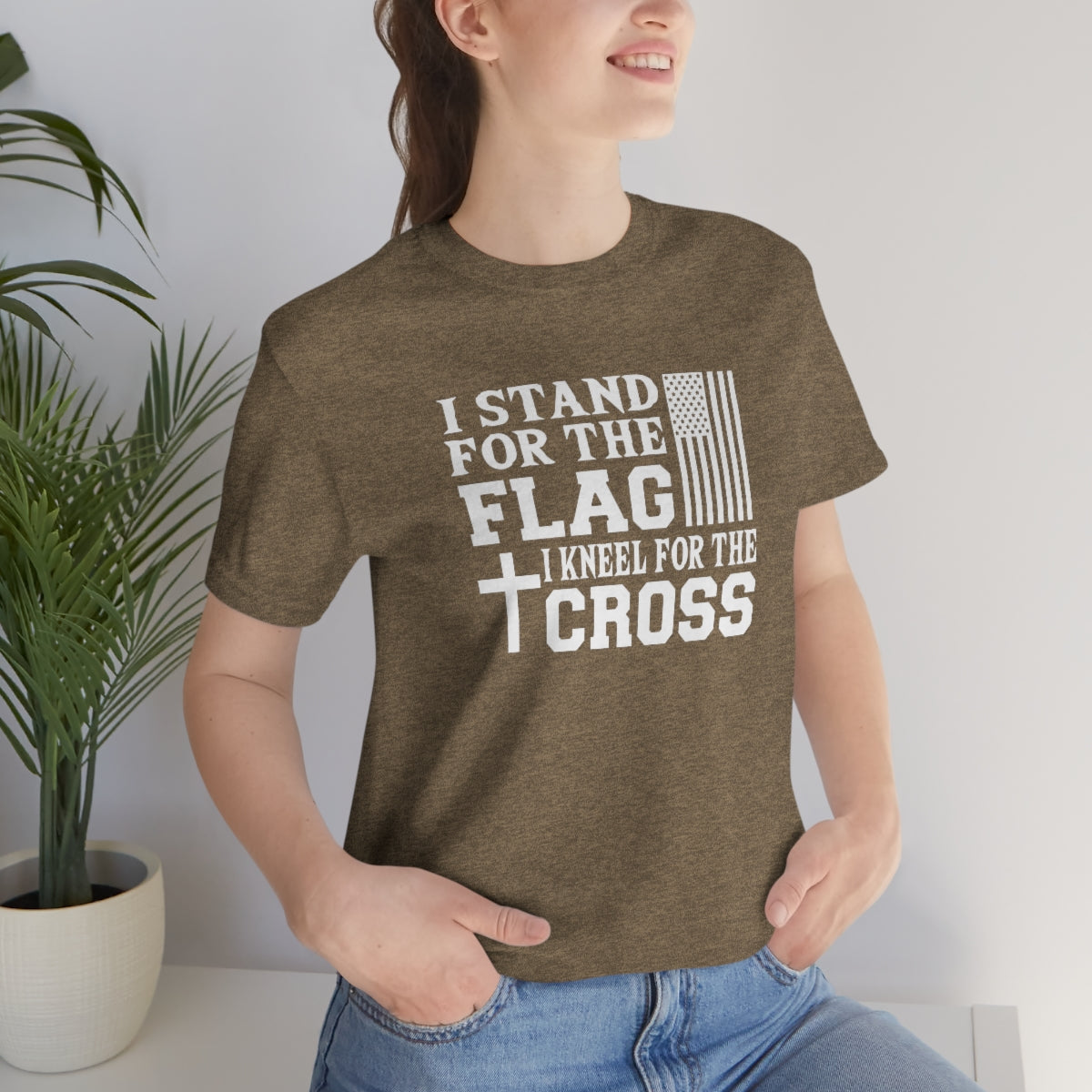 Stand for the Flag, Kneel for the Cross Tee