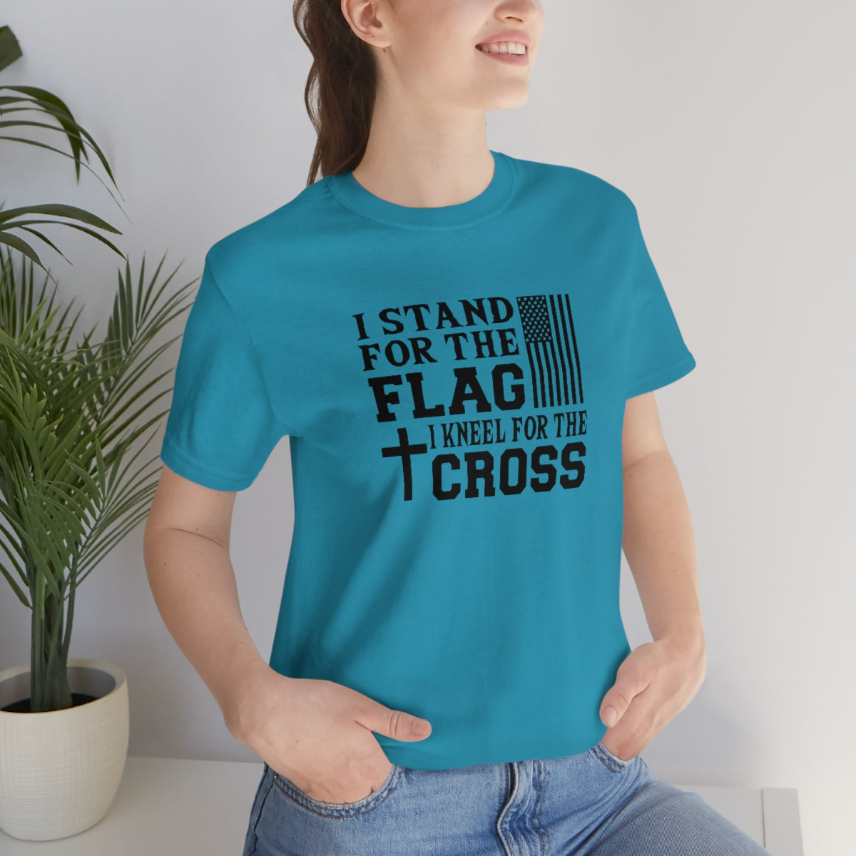 Stand for the Flag Kneel for the Cross Tee